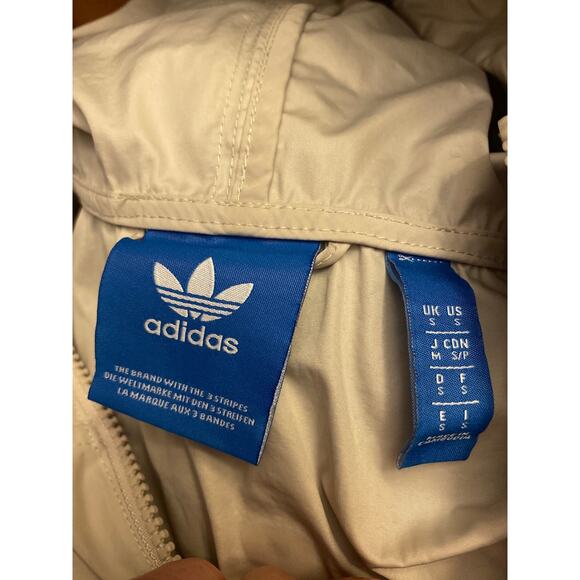 EQUIPMENT BK/PRNT Adidas FULL ZIP HOODED WINDBREAKER  ADV/91-17 size small - Picture 11 of 12